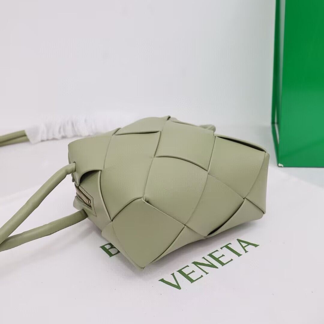 Bottega Veneta Mini Cassette Camera Bag 701915 Light Green Bottega Veneta Mini Cassette Camera Bag 701915 Light Green