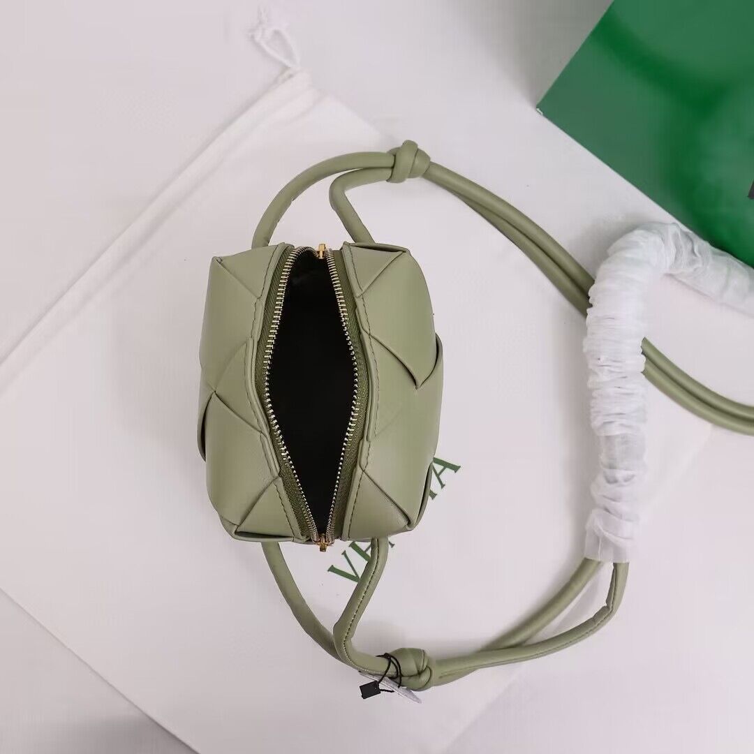 Bottega Veneta Mini Cassette Camera Bag 701915 Light Green Bottega Veneta Mini Cassette Camera Bag 701915 Light Green