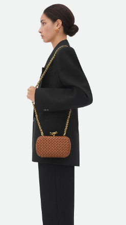 Bottega Veneta Knot With Chain 776662 Cognac Bottega Veneta Knot With Chain 776662 Cognac