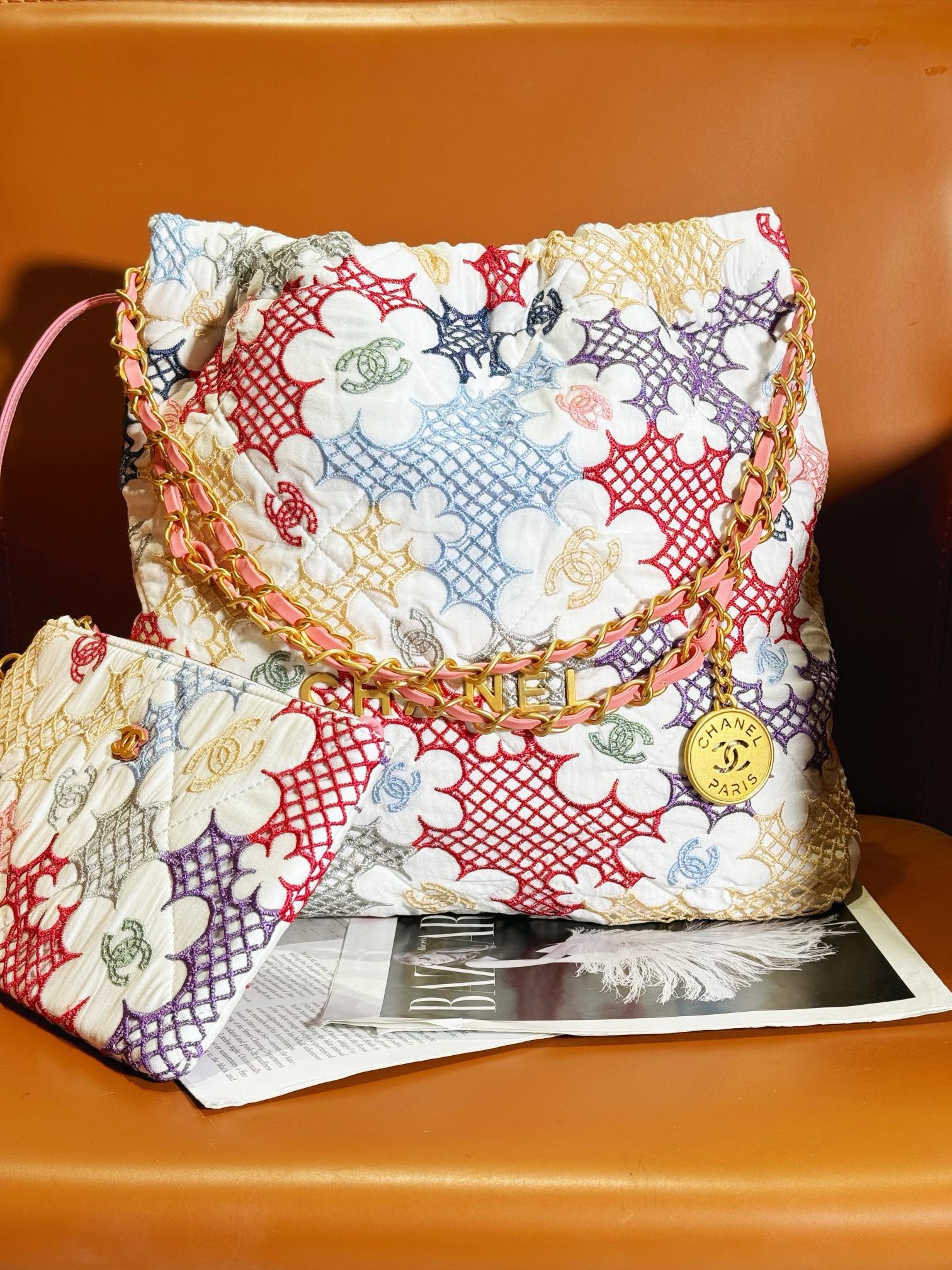 CHANEL 22 SMALL HANDBAG AS3260 Multicolor CHANEL 22 SMALL HANDBAG AS3260 Multicolor