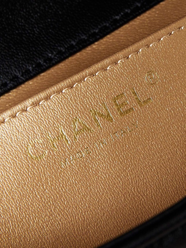 CHANEL 24C MINI FLAP BAG AS4595 Black