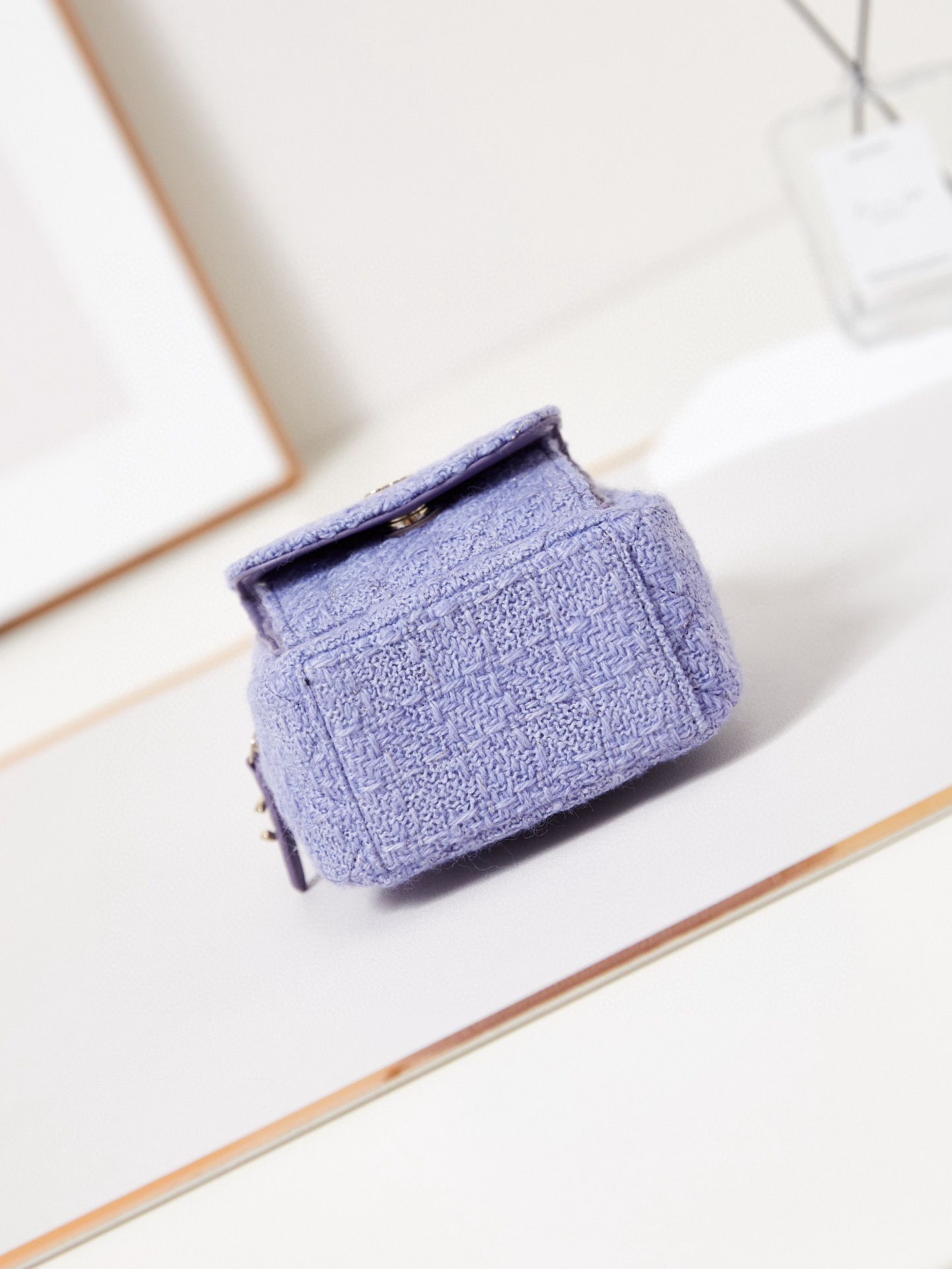 Chanel MINI BACKPACK AP3753 Woolen cloth& Gold-Tone Metal light purple Chanel MINI BACKPACK AP3753 Woolen cloth& Gold-Tone Metal light purple