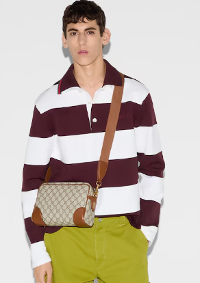 Gucci GG EMBLEM SMALL CROSSBODY BAG 821155 Brown Gucci GG EMBLEM SMALL CROSSBODY BAG 821155 Brown