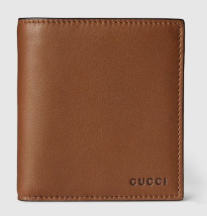 Gucci GG EMBLEM BI-FOLD EMBOSSED WALLET 818949 Brown Gucci GG EMBLEM BI-FOLD EMBOSSED WALLET 818949 Brown
