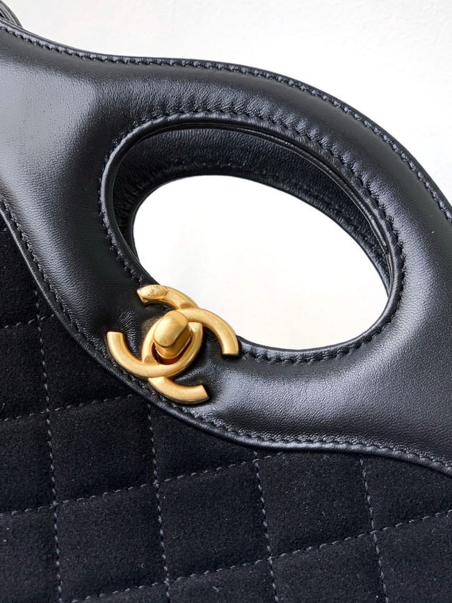 Chanel SUEDE 31 bag AP4133 black