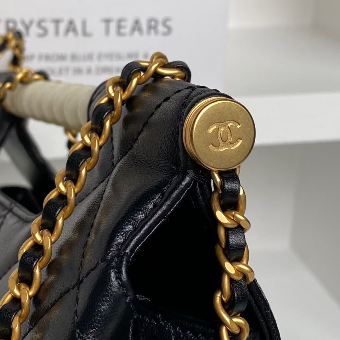 Chanel SMALL FLAP BAG WITH TOP HANDLE AS5390 black