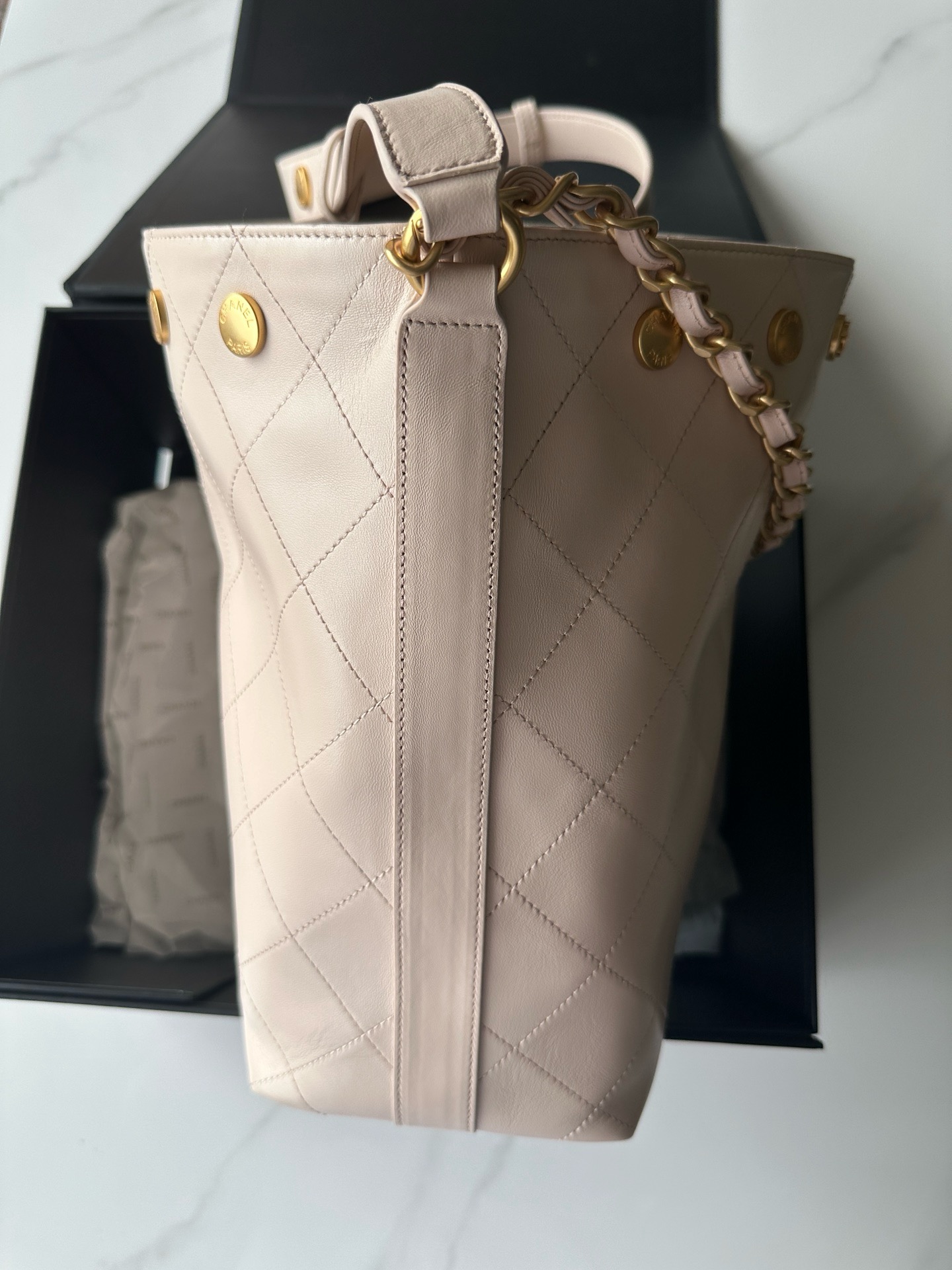 Chanel LARGE BUCKET BAG AS5406 Beige