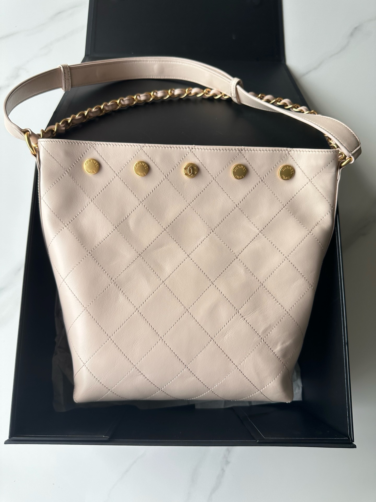 Chanel LARGE BUCKET BAG AS5406 Beige