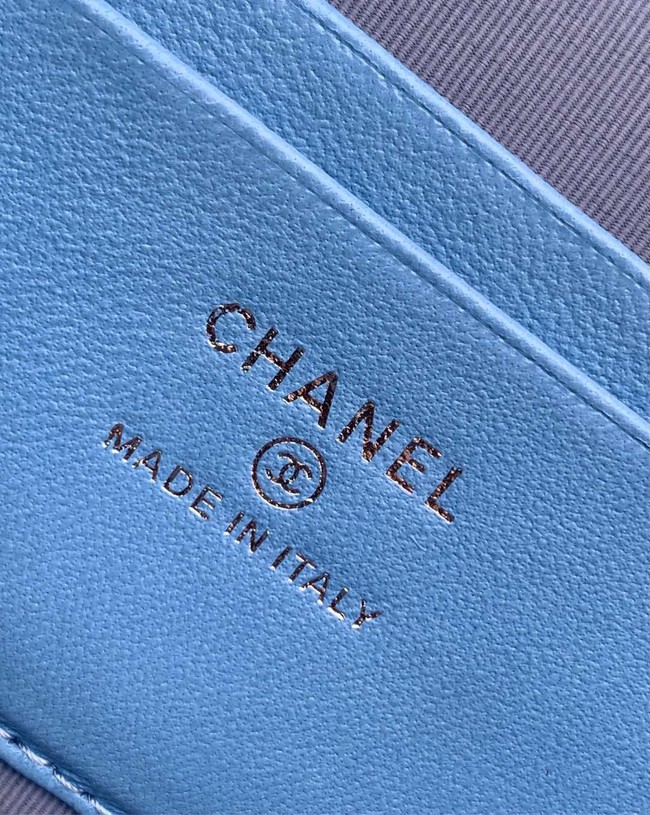 Chanel CLUTCH WITH CHAIN Denim AP4407-2 blue
