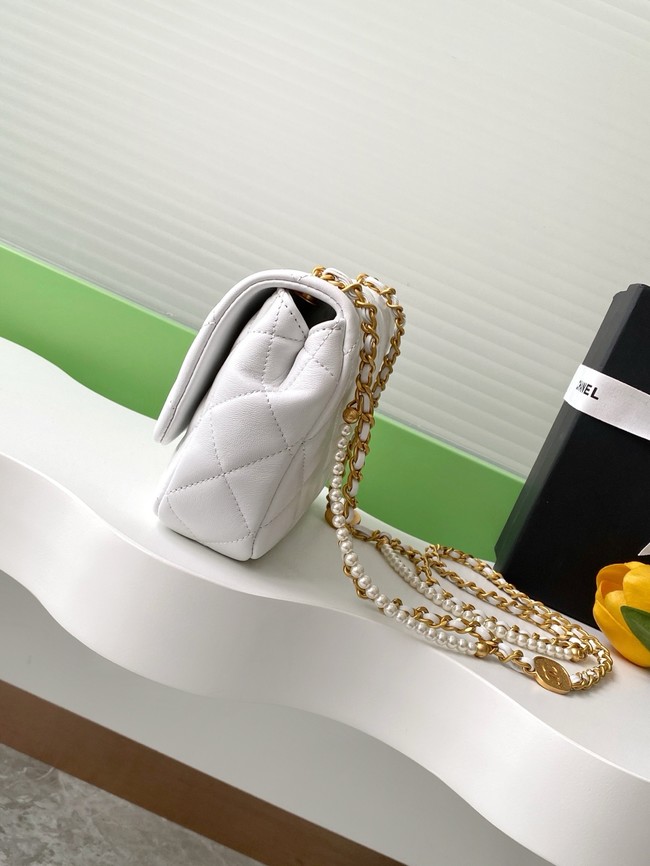 Chanel SMALL FLAP BAG AS5253 white