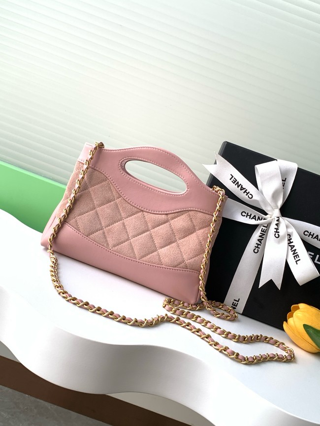 Chanel SUEDE mini 31 bag AP3656 pink