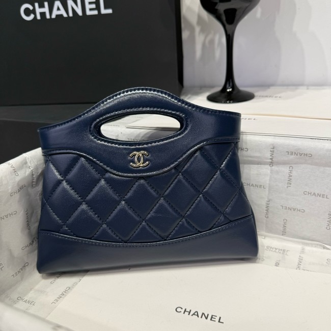 Chanel mini 31 bag AP3656 Deep Blue
