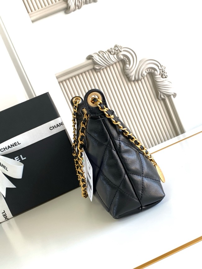 Chanel small HOBO BAG AS5528 black