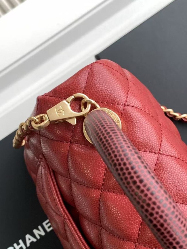 Chanel MINI FLAP BAG WITH TOP HANDLE AS2215-11