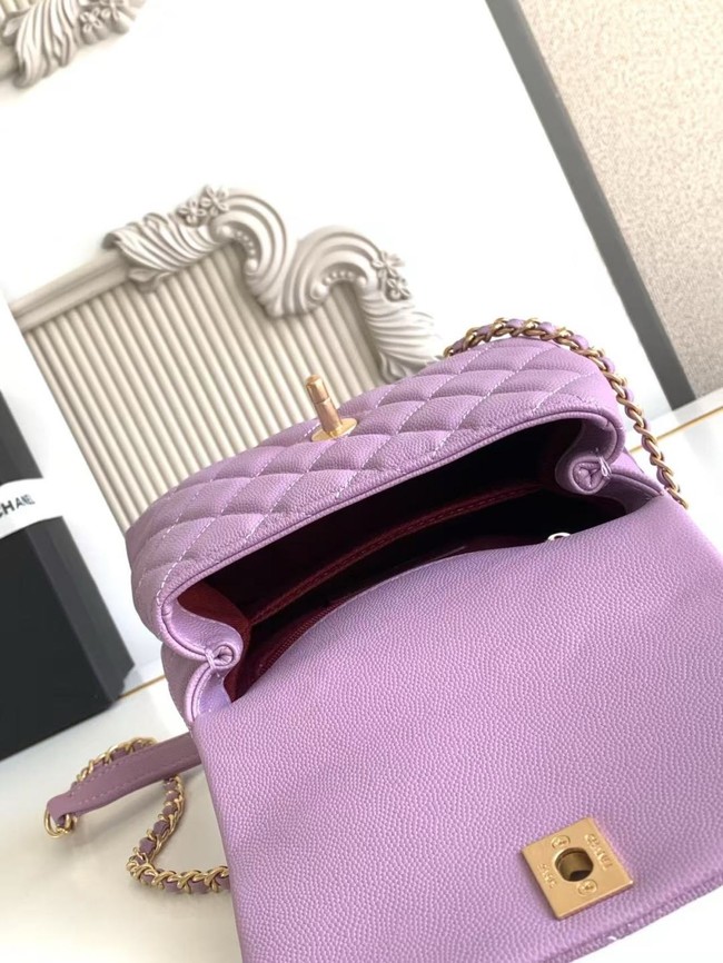 Chanel MINI FLAP BAG WITH TOP HANDLE AS2215-13