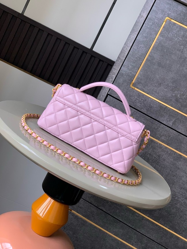 Chanel MINI FLAP BAG WITH TOP HANDLE AS5354 pink