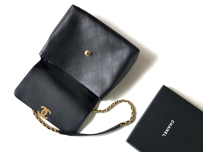 Chanel Medium FLAP BAG WITH TOP HANDLE AS5447 BLACK