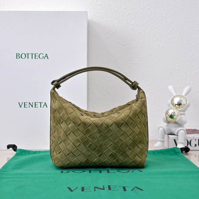 Bottega Veneta Mini Wallace Suede 754443 green