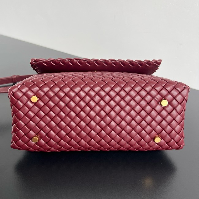 Bottega Veneta Patti Shoulder Bag 776783 Cherry