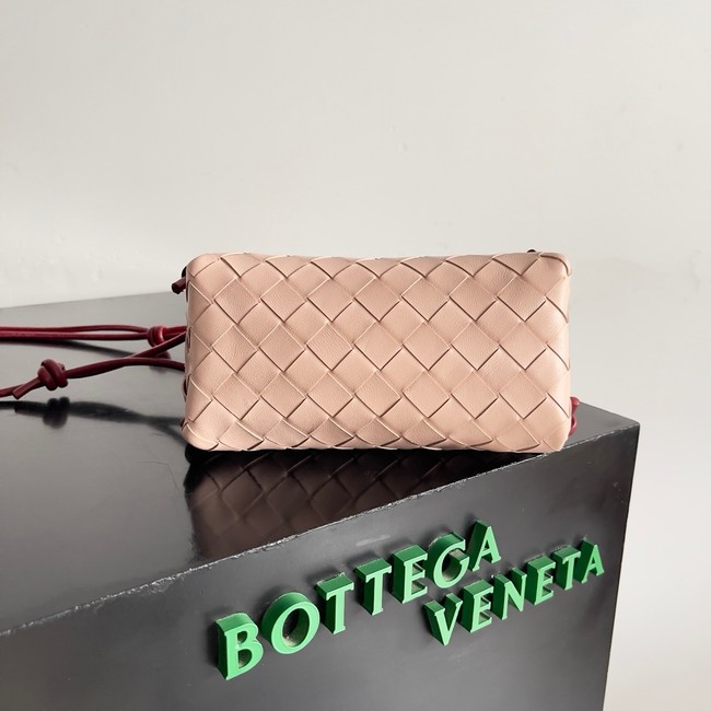 Bottega Veneta Intrecciato Concert Pouch 794258 Seashell&red