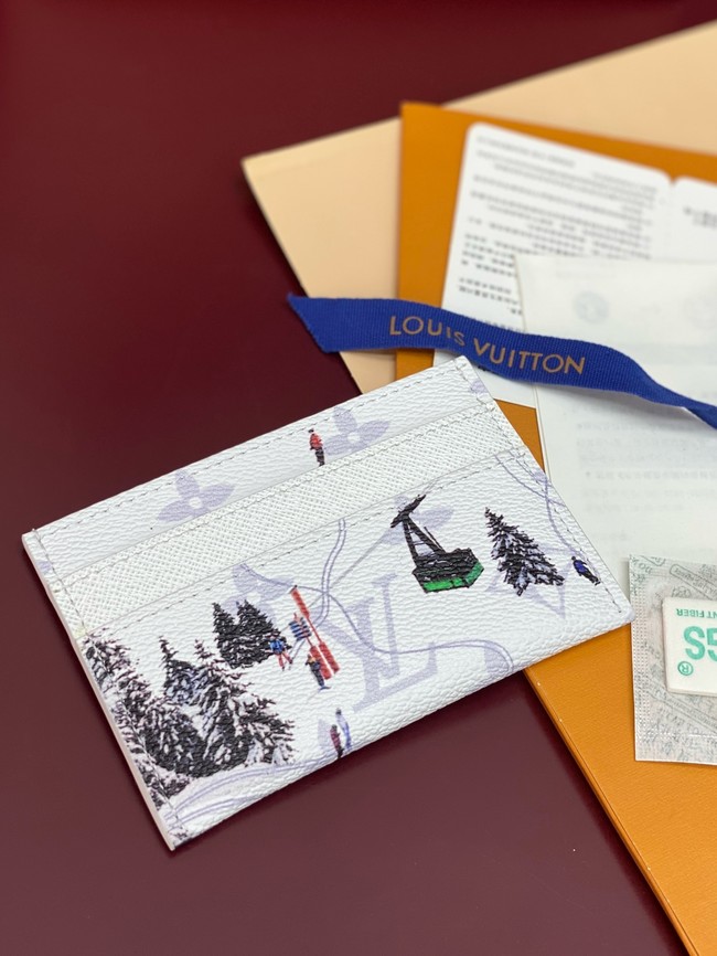 Louis Vuitton Double Card Holder M14864 White