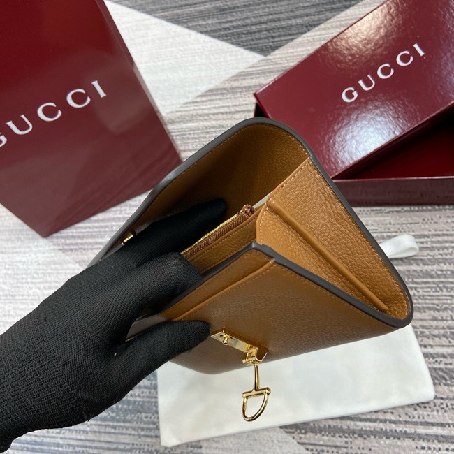 Gucci Softbit continental wallet 828147 brown
