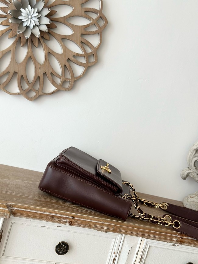 Chanel Small Shoulder Bag A2214 burgundy