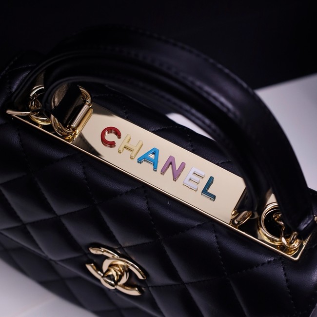 CHANEL mini Flap Bag With Top Handle 4654-2