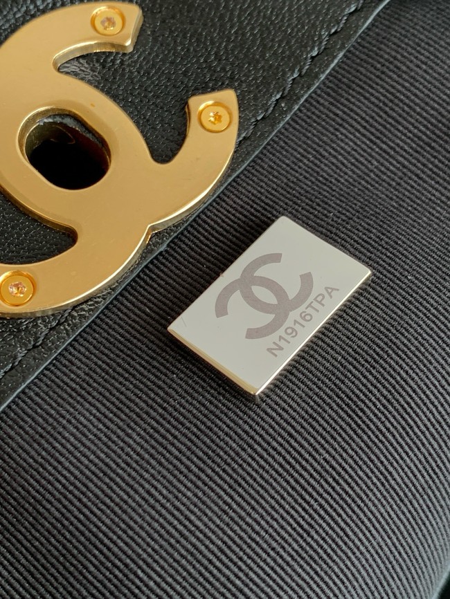 CHANEL Shopping Bag AS5434 black&black