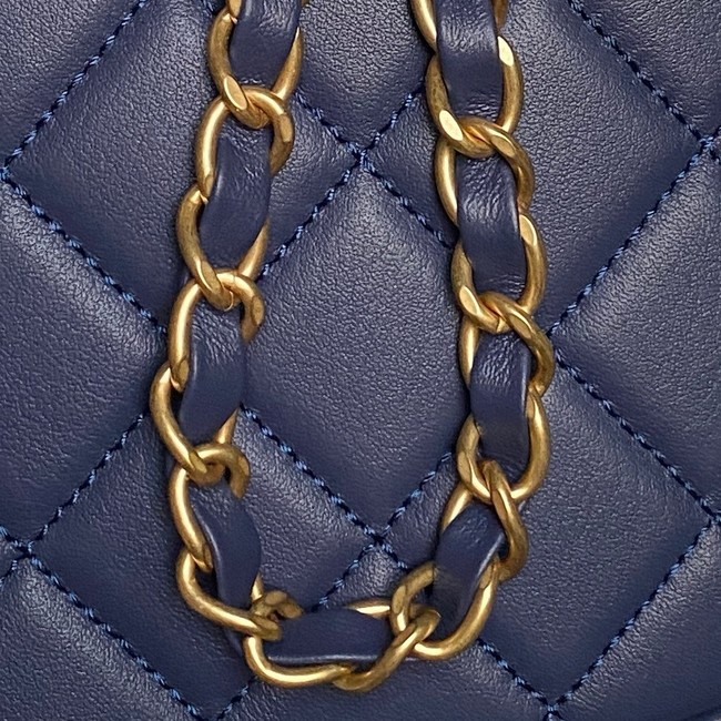 Chanel Mini Bowling Bag AS5572 Dark Blue