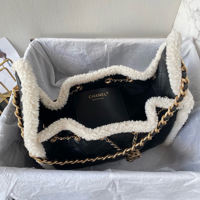 CHANEL 25 Small Handbag AS5293 black& Gold