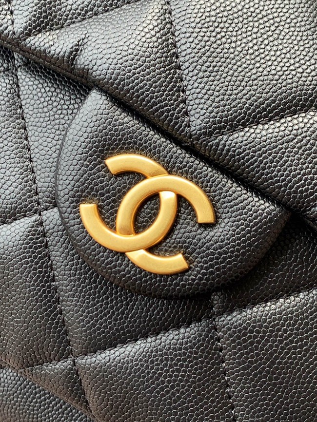 Chanel Backpack Calfskin & Gold Metal AS5793 Black