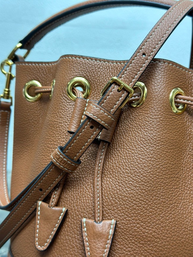 Celine TEEN CLARA BAG IN SUPPLE GRAINED CALFSKIN 121673 tan