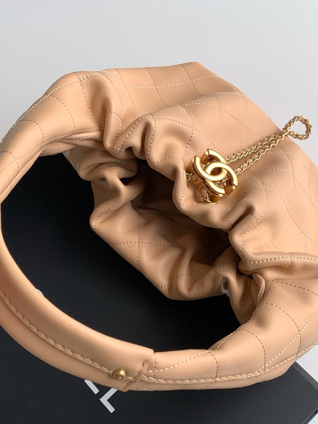 CHANEL Hobo Handbag AS5976 Apricot