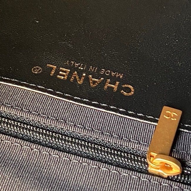 CHANEL Hobo Bag Lambskin AS5978 black