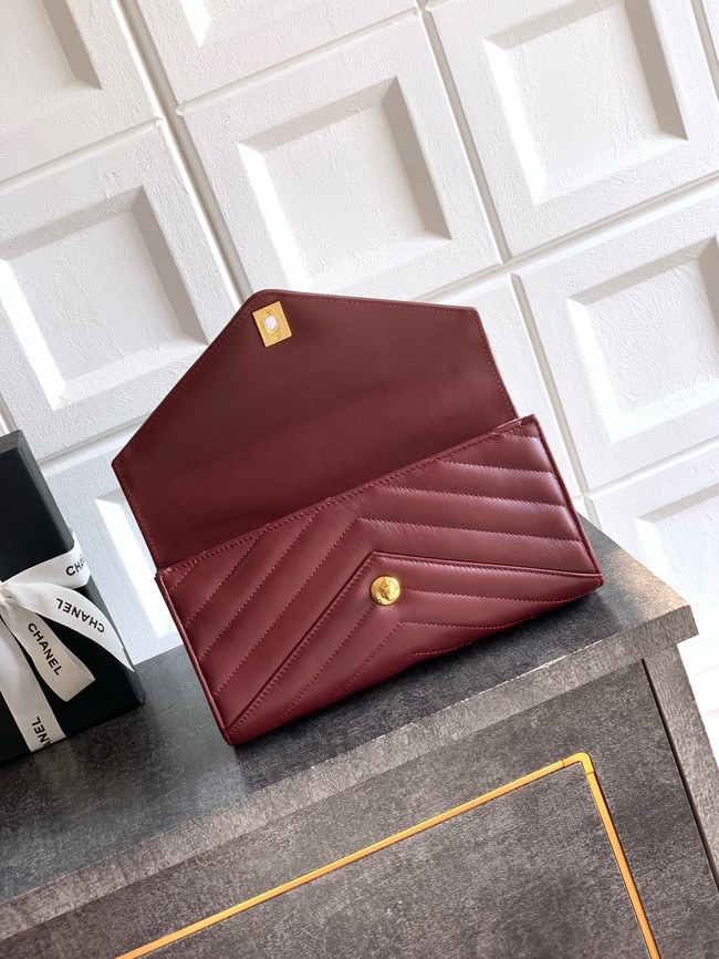 Chanel Original Leather 26X C6044 burgundy