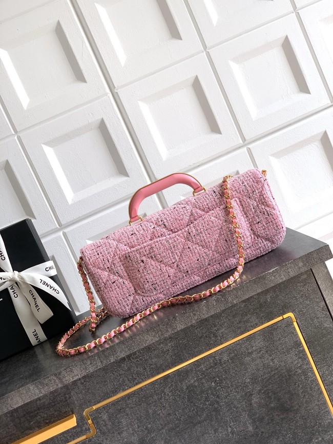 Chanel Large Flap Bag With Top Handle AS5807 PINK