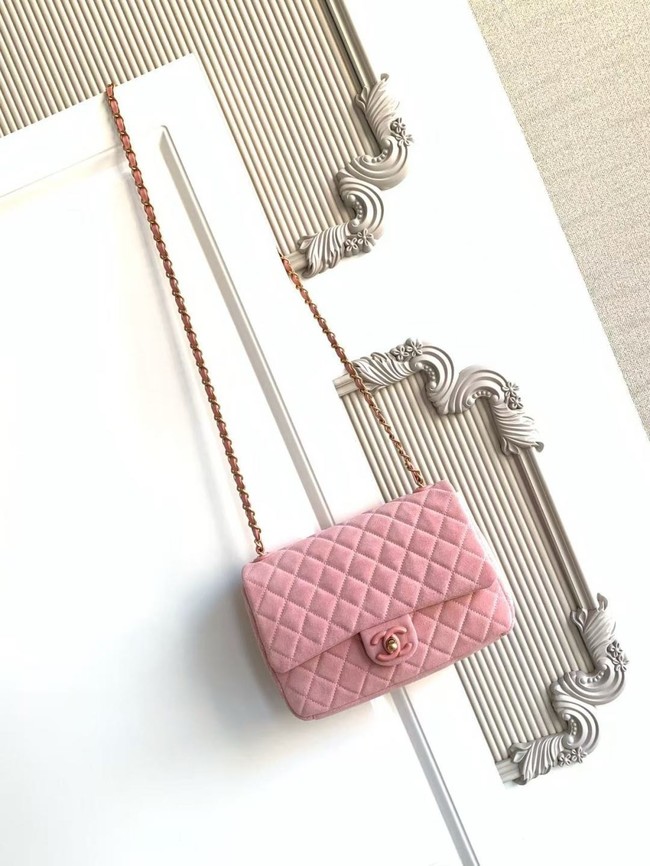 CHANEL Classic Handbag AS5991 pink