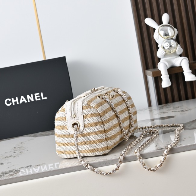 CHANEL Clutch With Chain AP4986 Beige & Light Beige