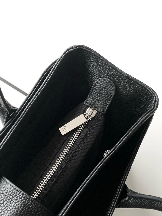 CHANEL Medium Tote Bag AS2157 black&Silver-Tone Metal