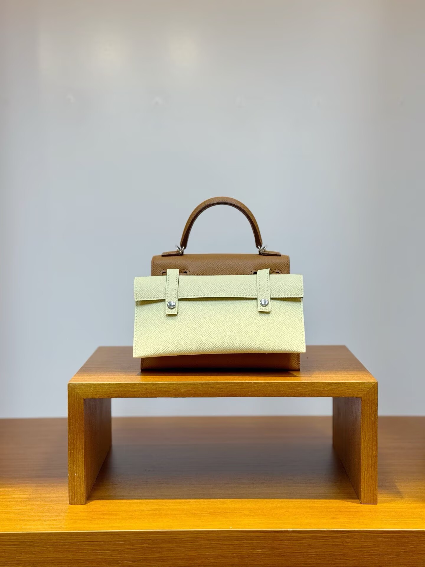 Hermes Original Epsom Leather Mosaic Figure Bag H6302 Brown Hermes Original Epsom Leather Mosaic Figure Bag H6302 Brown