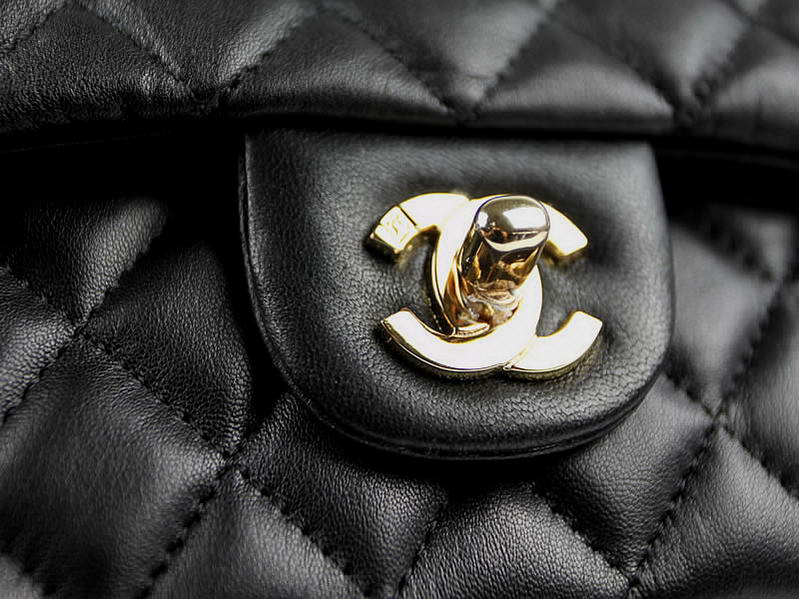 Chanel 2.55 Series Original Leather Flap Bag A01112 Black Golden Chanel 2.55 Series Original Leather Flap Bag A01112 Black Golden