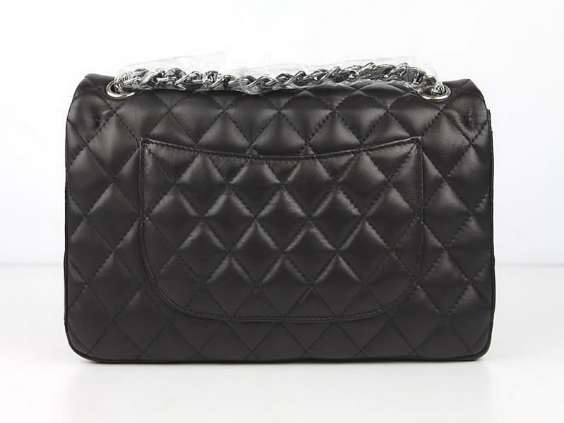 Chanel 2.55 Series Original Leather Flap Bag A01112 Black Silver Chanel 2.55 Series Original Leather Flap Bag A01112 Black Silver