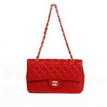 Chanel 2.55 Series Flap Bag A01112 Red Leather Golden Hardware Chanel 2.55 Series Flap Bag A01112 Red Leather Golden Hardware