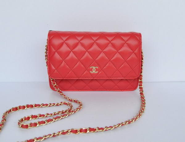New Color Chanel A33814 Red Sheepskin Leather Flap Bag Gold New Color Chanel A33814 Red Sheepskin Leather Flap Bag Gold
