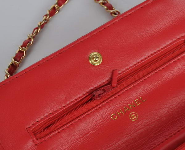 New Color Chanel A33814 Red Sheepskin Leather Flap Bag Gold New Color Chanel A33814 Red Sheepskin Leather Flap Bag Gold