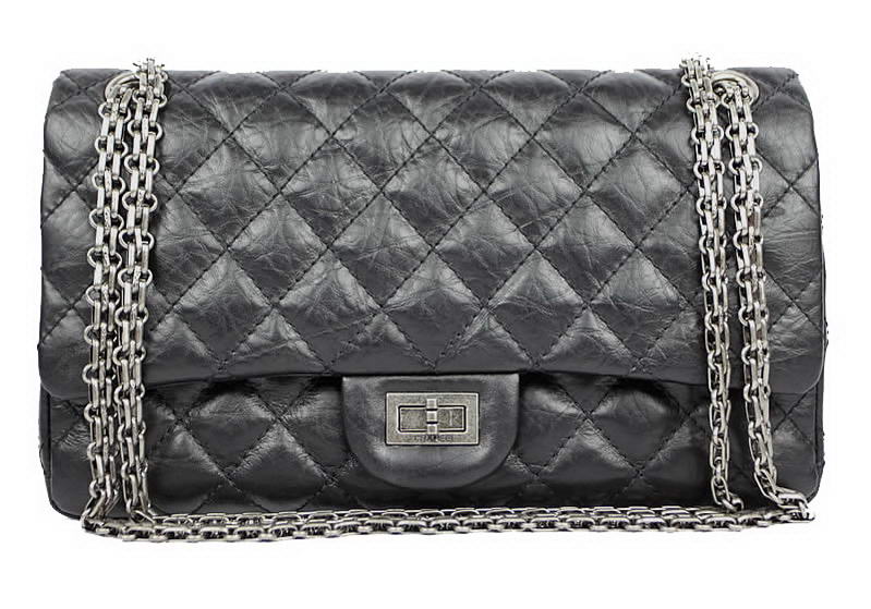 Chanel Classic Flap Bag A37587 Original Leather Black Silver