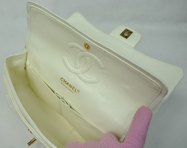 Chanel Classic Flap Bag 1112 Beige Leather Golden Hardware Chanel Classic Flap Bag 1112 Beige Leather Golden Hardware