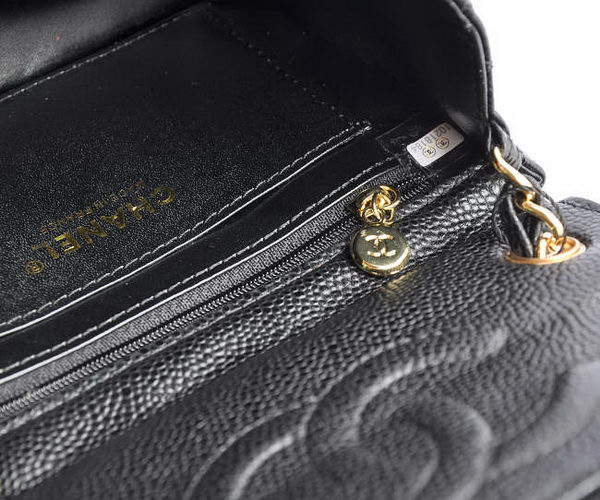 Chanel Classic Black Caviar Golden Chain Quilted Flap Bag Chanel Classic Black Caviar Golden Chain Quilted Flap Bag