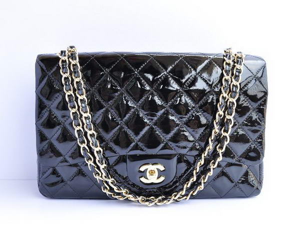 Cheap Chanel Jumbo 2.55 Series Flap Bag A47600 Black Golden Cheap Chanel Jumbo 2.55 Series Flap Bag A47600 Black Golden